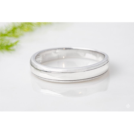 Alliance homme Horizon - or blanc