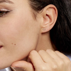 Boucles D'oreilles Cœurs en Or Jaune
