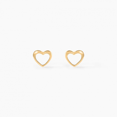 Boucles D'oreilles Cœurs en Or Jaune