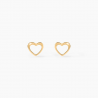 Boucles D'oreilles Cœurs en Or Jaune