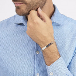 Bracelet Identité en Argent